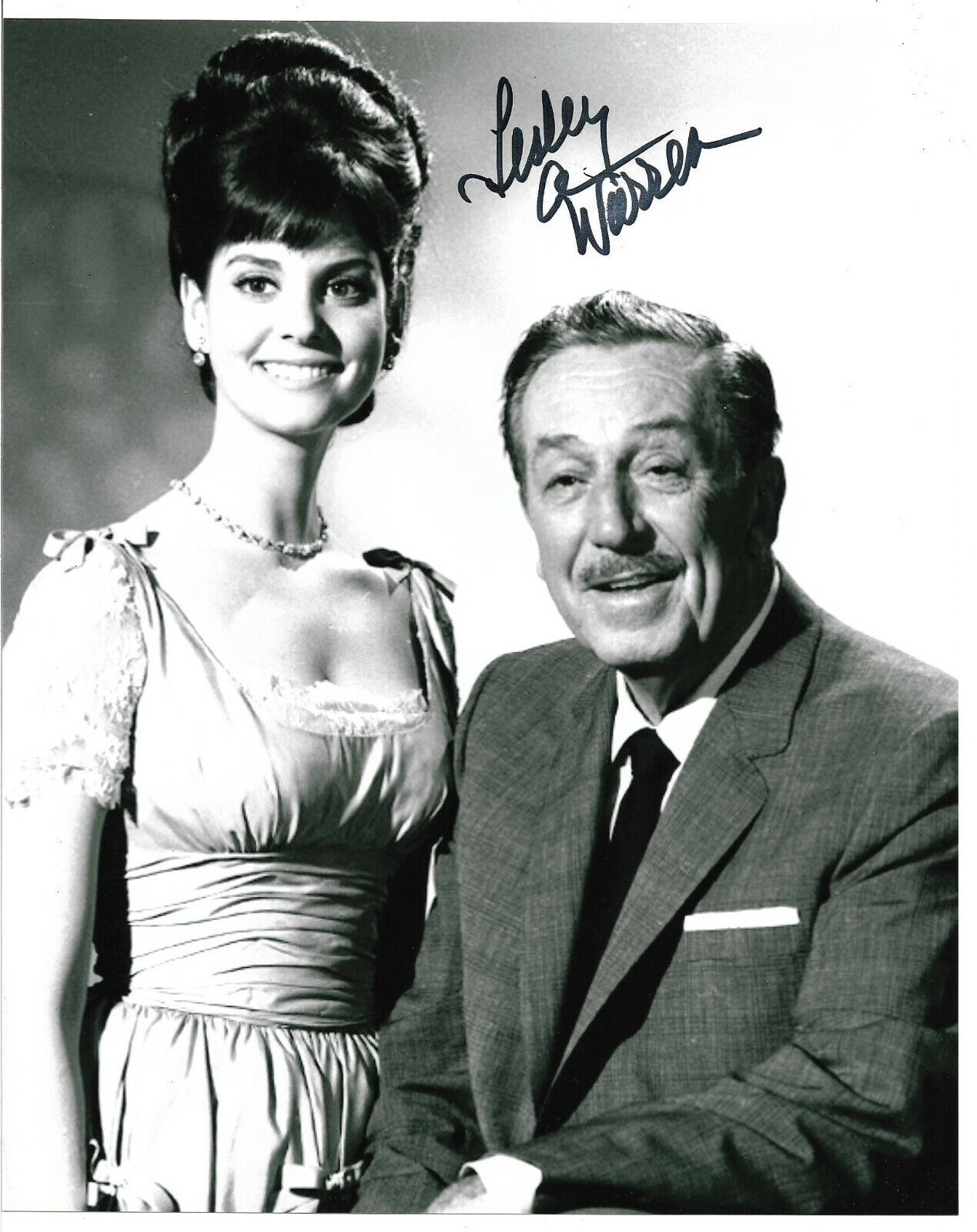 Lesley Ann Warren Authentic Signed 8x10 Photo Poster painting Autograph, Pictured w/ Walt Disney