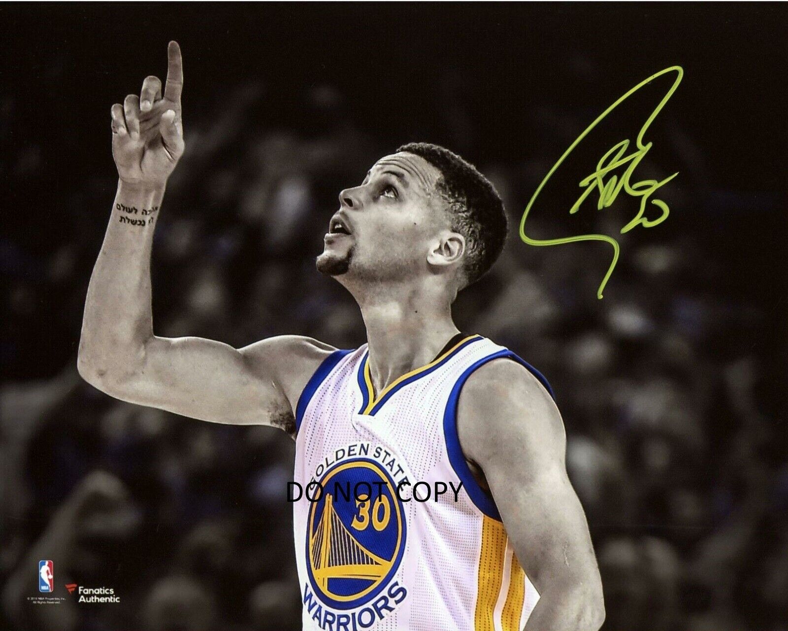 Stephen Curry Golden State Warriors Signed 8x10 Photo Poster painting Record Breaking REPRINT