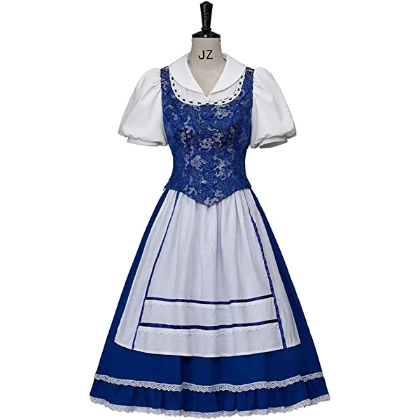 Beauty Belle Cosplay Costume Princess Maid Dress
