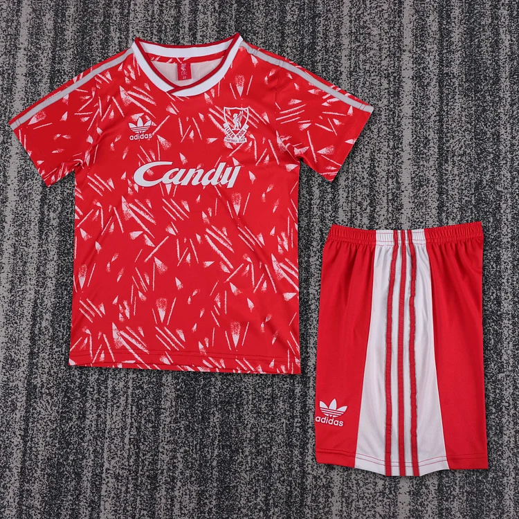1989-91 Liverpool Home Retro Shirt - Kids