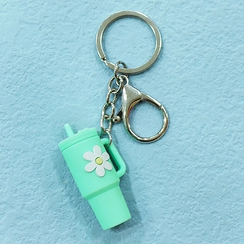 Cartoon Style Floral Soft Glue Unisex Cup Ornaments