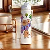 800ml Capybara Cute Water Cup with Straw & Handle Travel Water Bottle for Sports