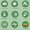 9 In 1 Multifunctional Air Quality Detector Carbon Dioxide Airs Tester Gas Detector LCD Screen Temperature/Humidity Tester Noise/CO2/TVOC/AQI/C6H6/HCHO/CO Detect
