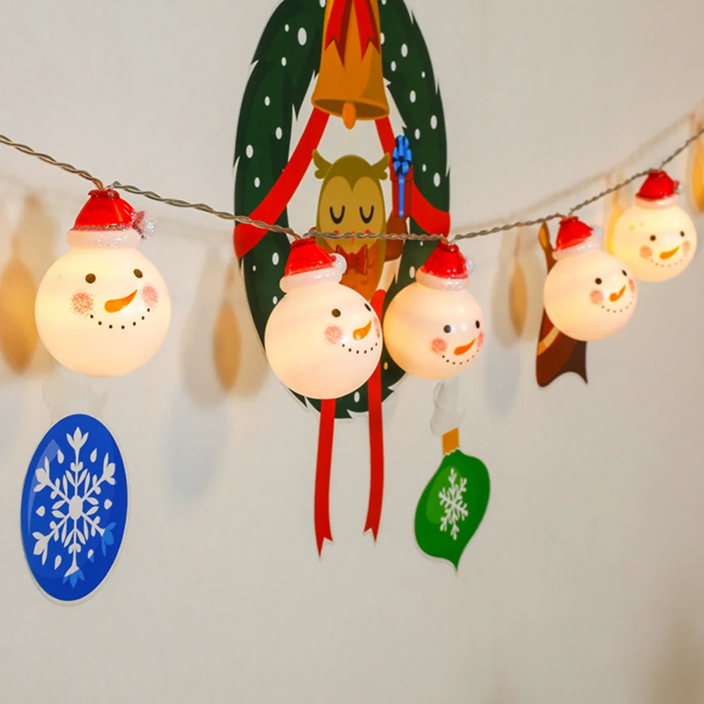 Christmas old man snowman LED scene decoration string lights