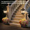 2-in-1 Solar Planter Lamp Waterproof IP54 Auto On/off Sensor 8-10 Hrs Long Lighting Solar Powered Pathway Light with Planter for Garden & Patio (No Flowers Included)