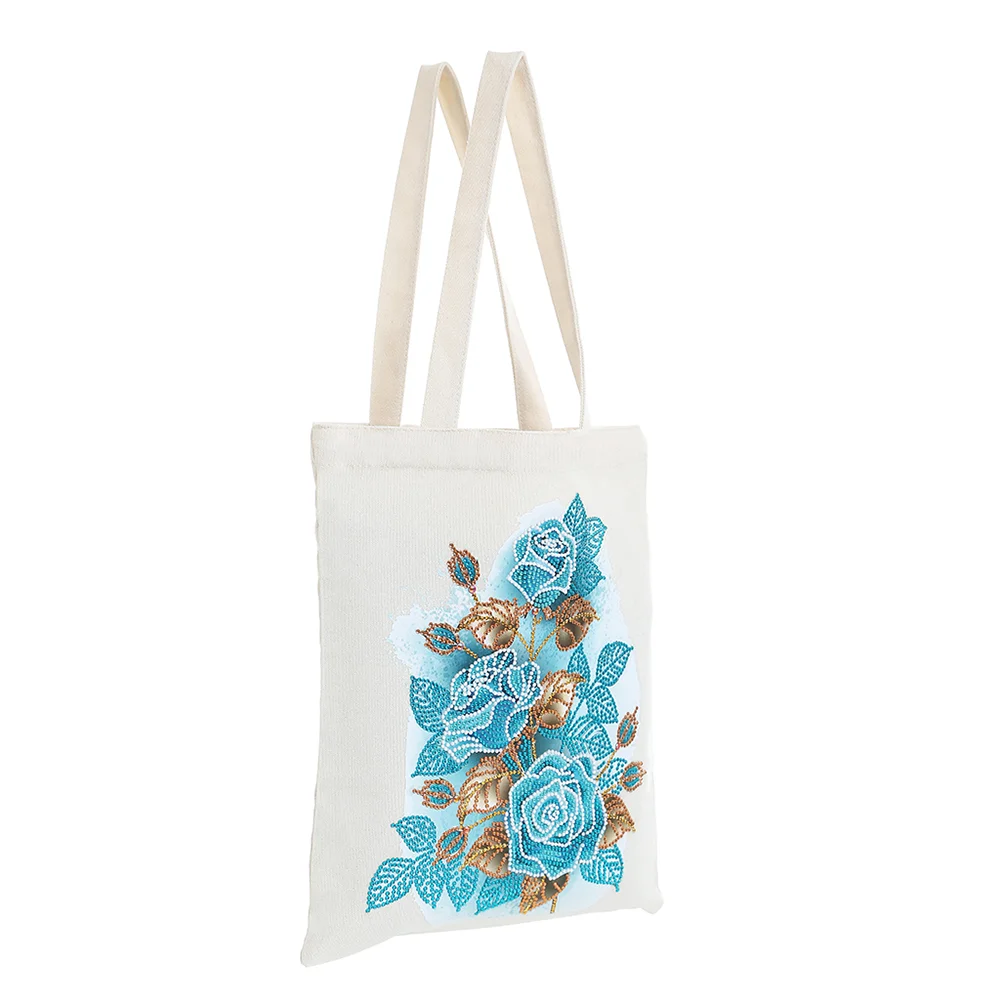 DIY Diamond Painting Eco-Friendly Canvas Bag - Flower