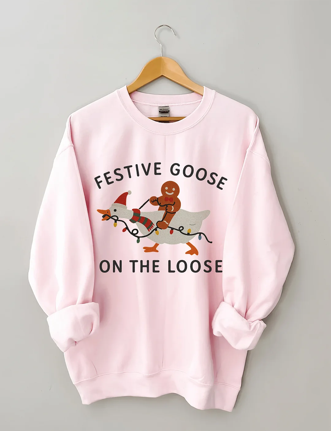 Festive Goose On The Loose Sweatshirt