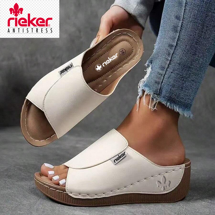 Nové dámské kožené sandály Rieker z roku 2025