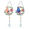 2pcs Butterfly Diamond Painting Double-sided Crystal Window Suncatcher Craft Set Birthday Gifts Home Garden Decor Hanging Kit