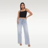 ⏰LAST DAY - HALF PRICE💥High Rise Vintage Wash High-waisted Top Straight Leg Jeans