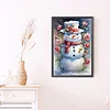 Diamond Painting-DIY Full Round Drill Snowman(60*40 CM)