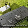 Collapasible Camping Folding Lamp Pole Aluminum Alloy Lantern Holder for Outdoor