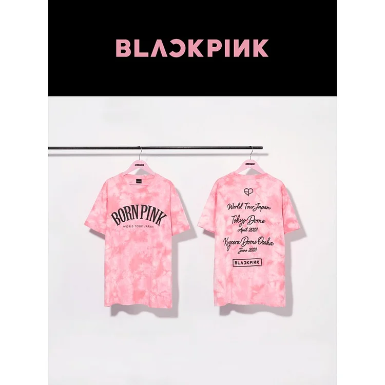 BLACKPINK World Tour BORN PINK JAPAN Tie Dye Logo T-shirt