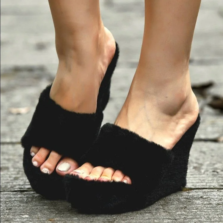 Vstacam  Women Slippers Sandals 2022 New Heels Woman Slippers Platform Wedges Shoes Ladies Summer Winter Slides Mujer Flip Flops Plus Size