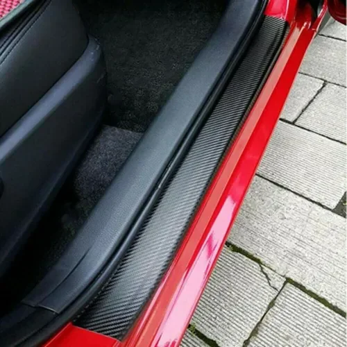 Dronehint Parts Accessories 2020 Car Door Sill Protector Carbon Fiber Stickers + Scraper (For: Acura) Parts