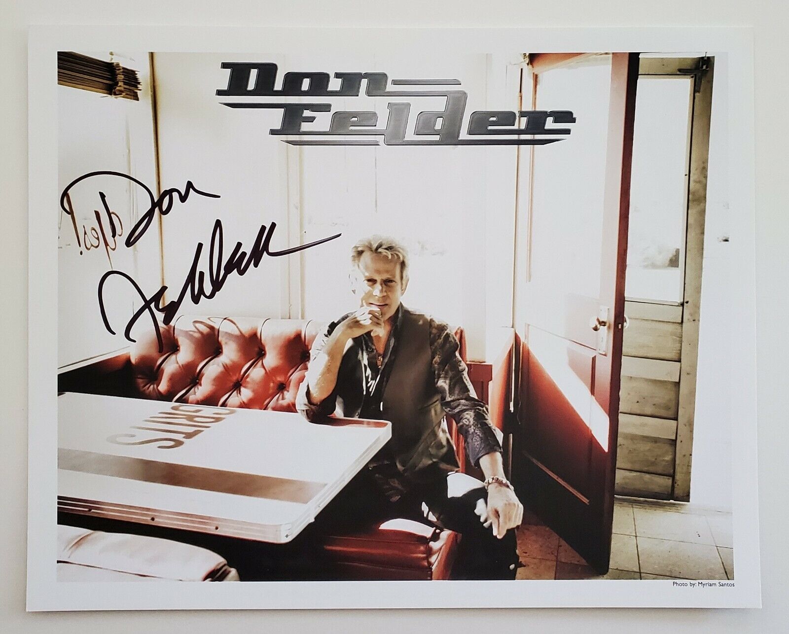 Don Felder Signed 8x10 Photo Poster painting The Eagles Band Lead Guitarist HOF Legend RAD