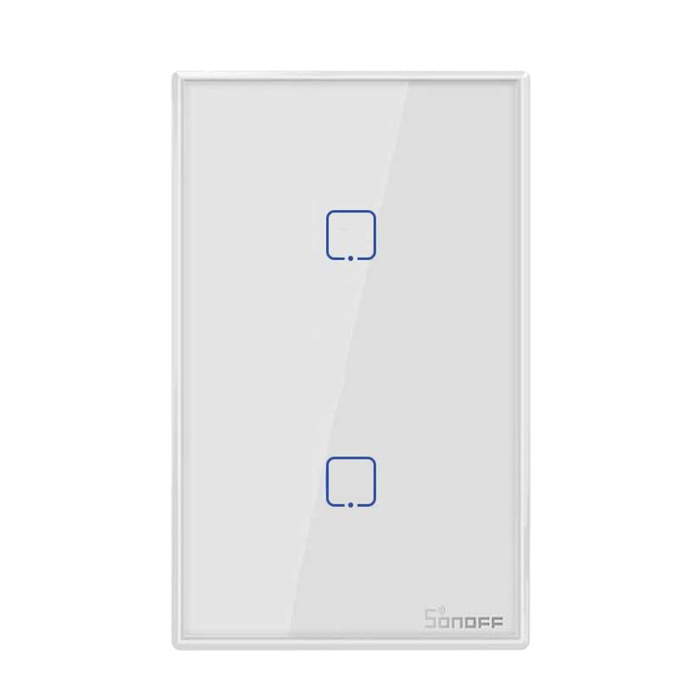 

Sonoff TX T2 2 Gang Remote Control WiFi Touch Wall Light Smart Switch US, 501 Original