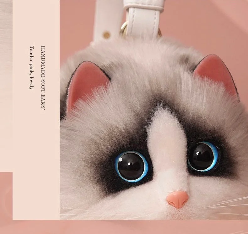 Fluffy Ragdoll Cat Bag Cat Purse