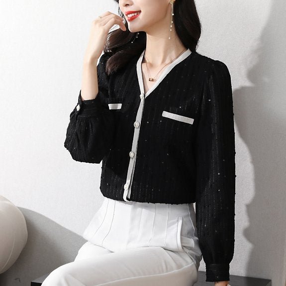 Shift Plain Long Sleeve Shirts & Tops