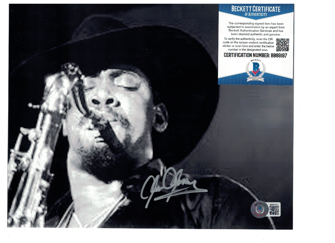 Clarence Clemons of Springsteen Signed 8x10 Photo Poster painting Beckett Certified FX16