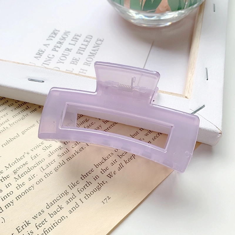 Minimalist Solid Color Resin Hair Claws 1 Piece