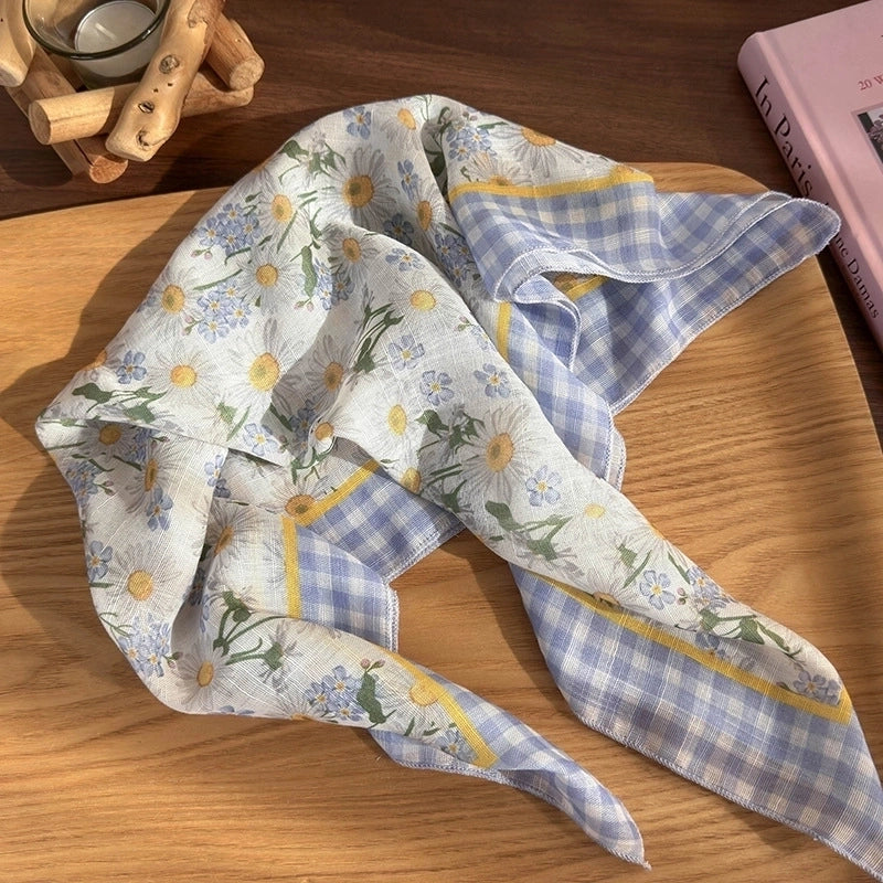 Women’s Vacation Sweet Pastoral Color Block Cloth Hair Band