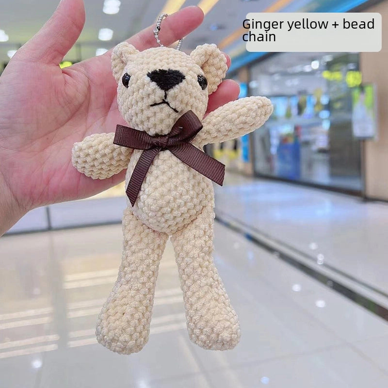 Chattering Net Red Teddy Bear Doll Luggage Plush Doll Schoolbag Bag Pendant Bear Pendant Doll