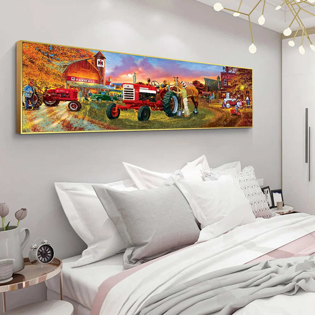 Diamond Painting - Full Round Drill - Farm Tractor(90*30cm)