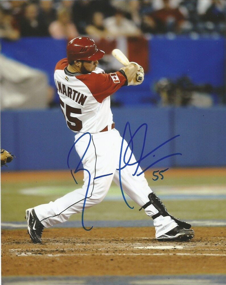 Team Canada Russell Martin Signed Autographed 8x10 Photo Poster painting COA D