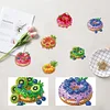6Pcs Acrylic Special Shape Fruit Donut Diamond Painting Fridge Magnets