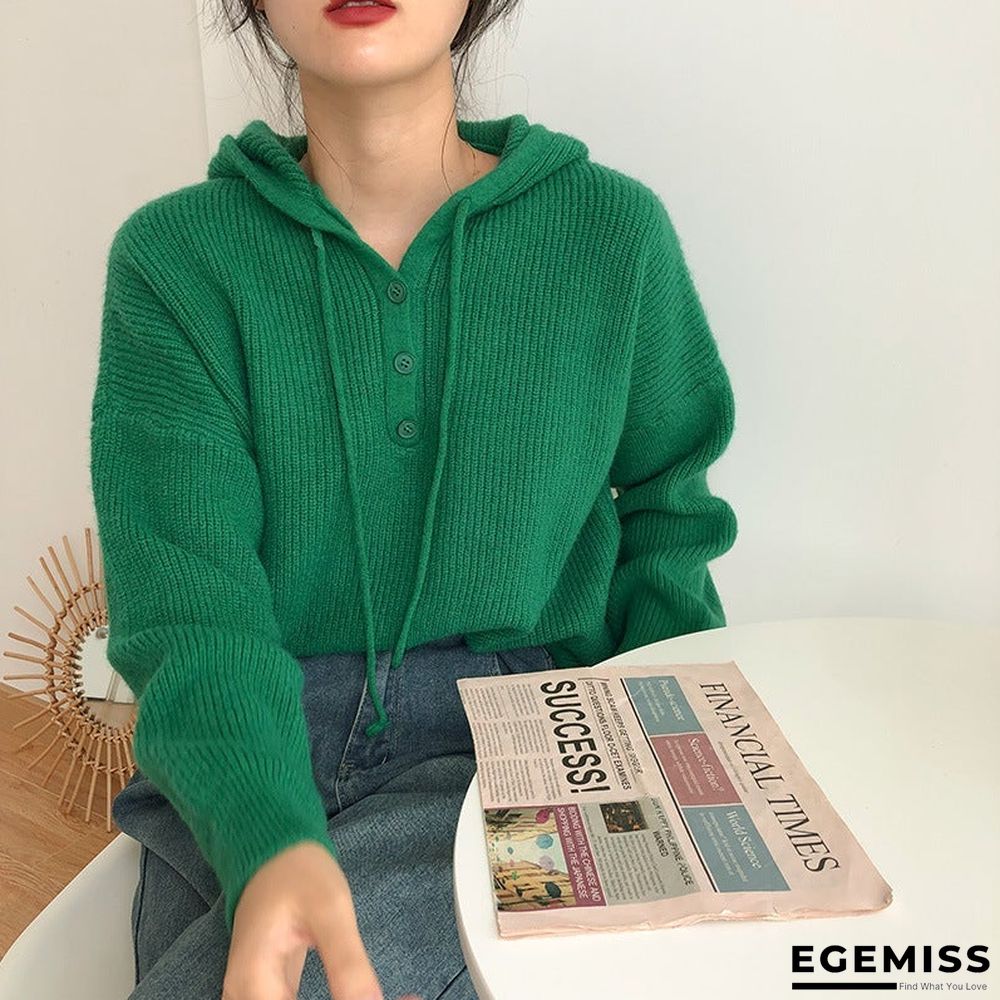 Candy-colored Loose Lazy Hoodie Worn Outside The Wind | EGEMISS
