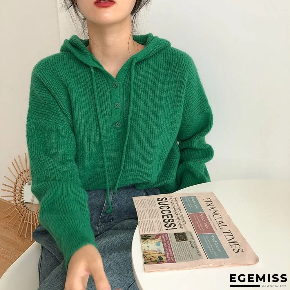 Candy-colored Loose Lazy Hoodie Worn Outside The Wind | EGEMISS