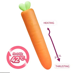 Carrot Heating Automatic Telescopic Vibration Dildo