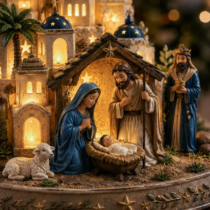 🌟This Season's Best-Sellers🌟 Bethlehem Nativity Church Light Tower