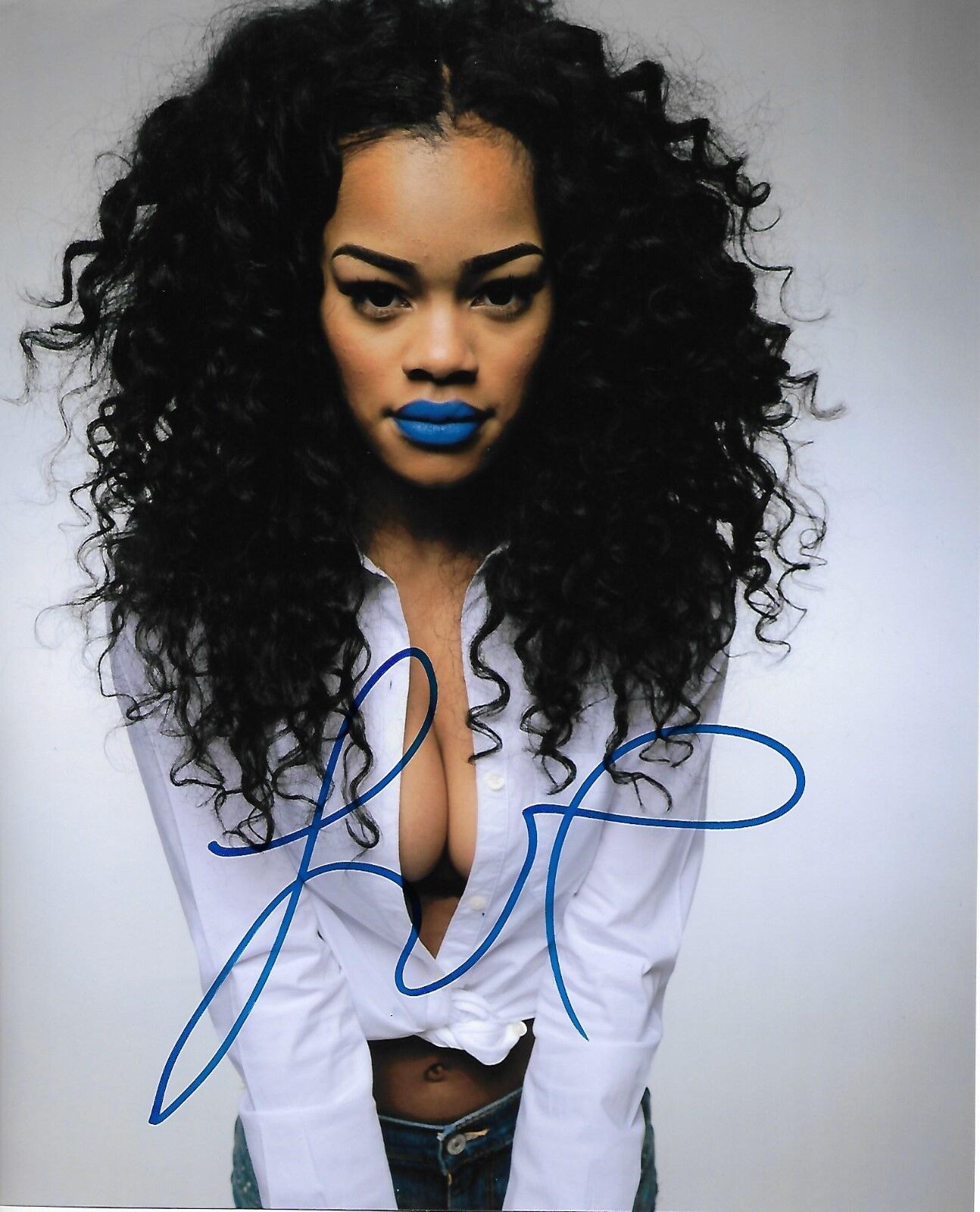 TEYANA TAYLOR (KANYE WEST) signed autographed SEXY 8X10 Photo Poster painting w/COA RARE