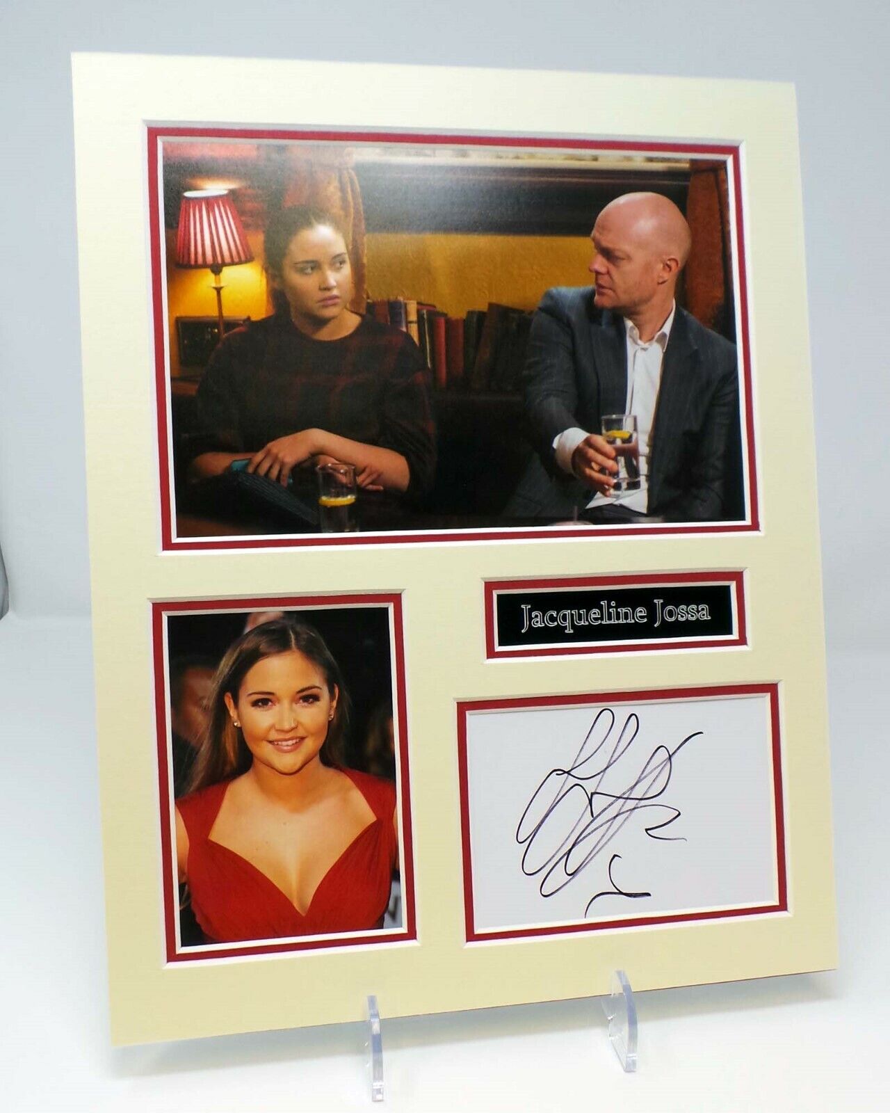 Jacqueline JOSSA Signed Mounted Photo Poster painting Display AFTAL COA Lauren in Eastenders