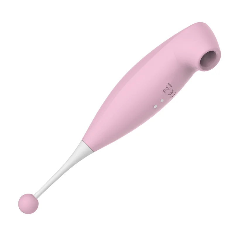 2 in 1 High Frequency Clitoral Sucking Vibrator, Clit Sucker for Clitoris Nipple Stimulation G spot Clitoral Vibrator with Whirling Vibration - Rose Toy
