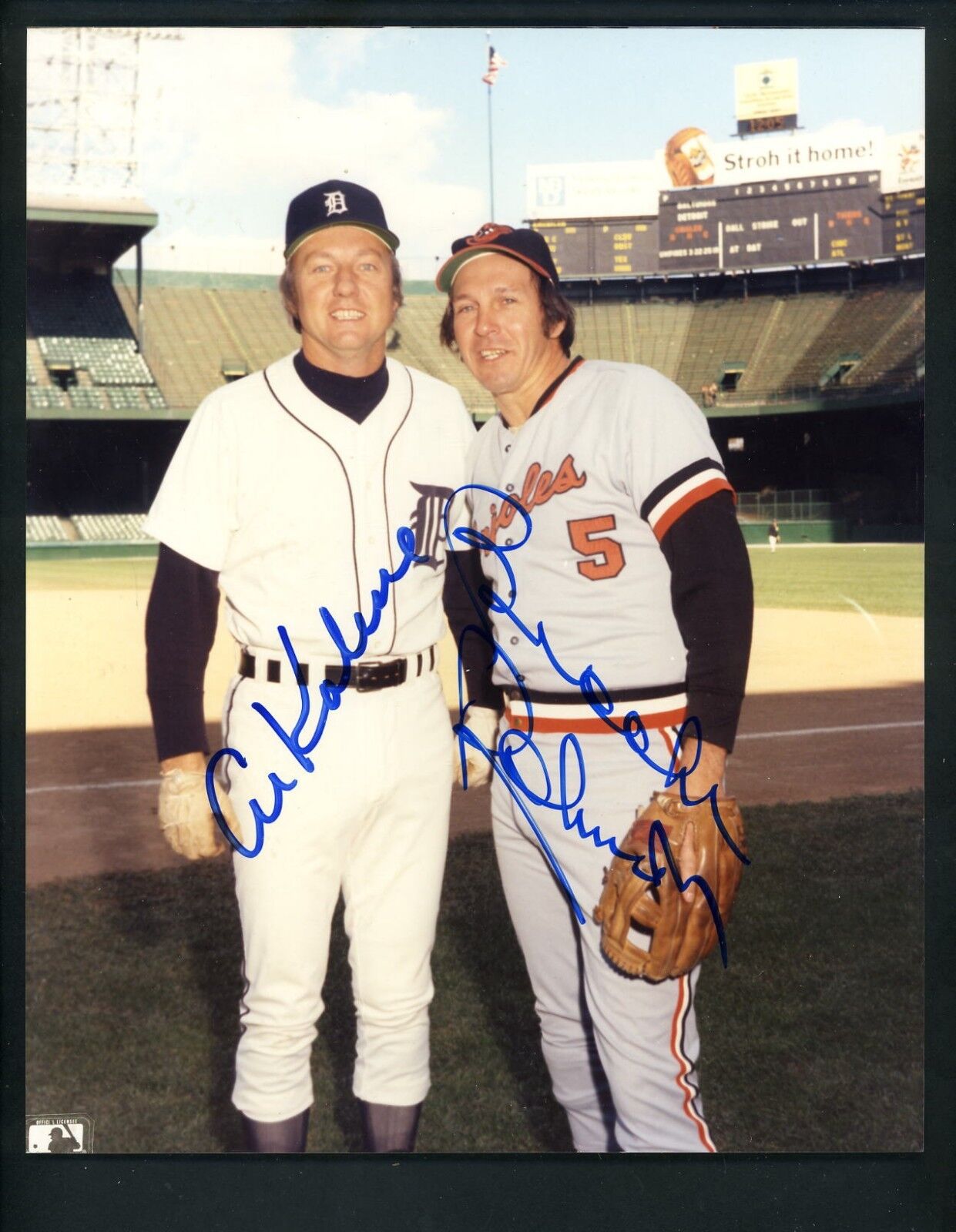 Brooks Robinson & Al Kaline Signed Autographed 8 x 10 Photo Poster painting Orioles Tigers