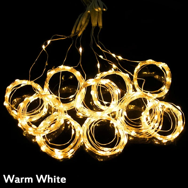 3M Christmas Lights LED Curtain Garland Merry Christmas Decorations For Home New Year Gifts Xmas Navidad Wedding Party Decor