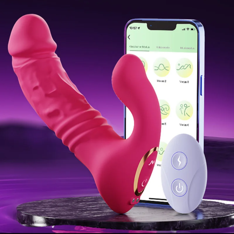 App Remote Control 3-in-1 Dildo Vibrator