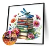 (30*30cm)Dragonfly Flower Books - Square AB Drill Diamond Painting