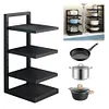 Heavy Duty Pan Organizer 4 Layer Pan Organizer Rack for Dutch Oven Cast-iron Pan