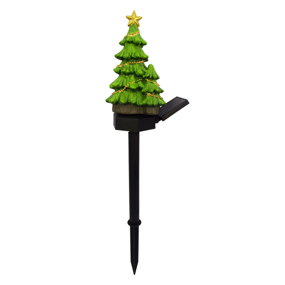 

Resin Christmas Tree LED Solar Light Plug Landscape Lamps Garden Lawn Decor, 501 Original