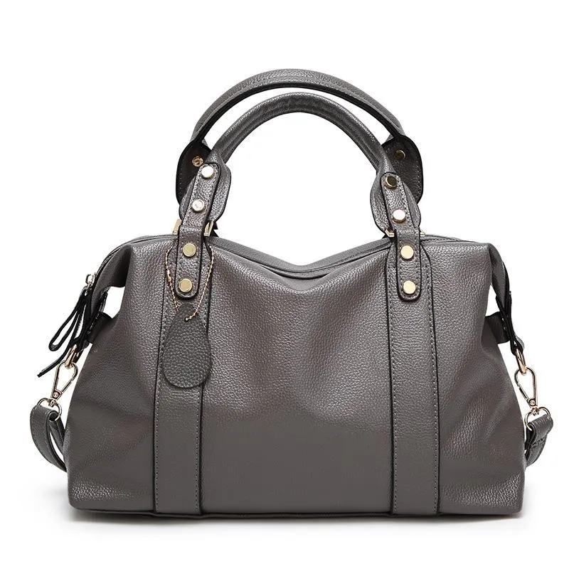 New Women's Bag Trend Joker Fashion Boston Bag Ladies Hand Shoulder Slung Pillow Bag