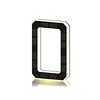 LED Illuminated Modern Address Sign Waterproof Personalized Solar Powered Address Number Dusk To Dawn Adhesive Or Screw Mount for Outside House Light Up Courtyard Hotel Bar