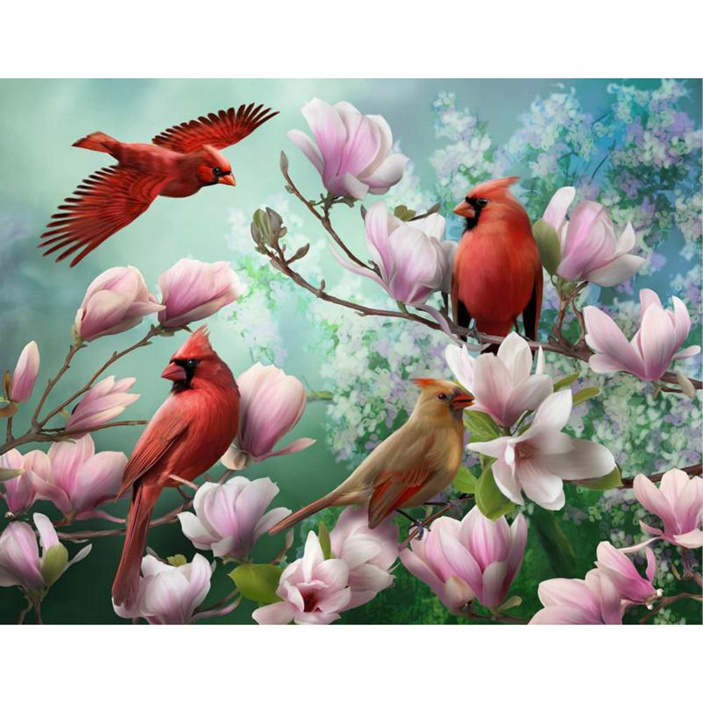 Райский сад с птицами
