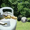 Brass Outlet Adapter Leakproof Gas Conversion Inflation Joint for Camping Picnic