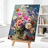 Framed Daisy-Paint By Numbers Acrylic Painting 30*40Cm With Color Box 5Ml（18Colors）