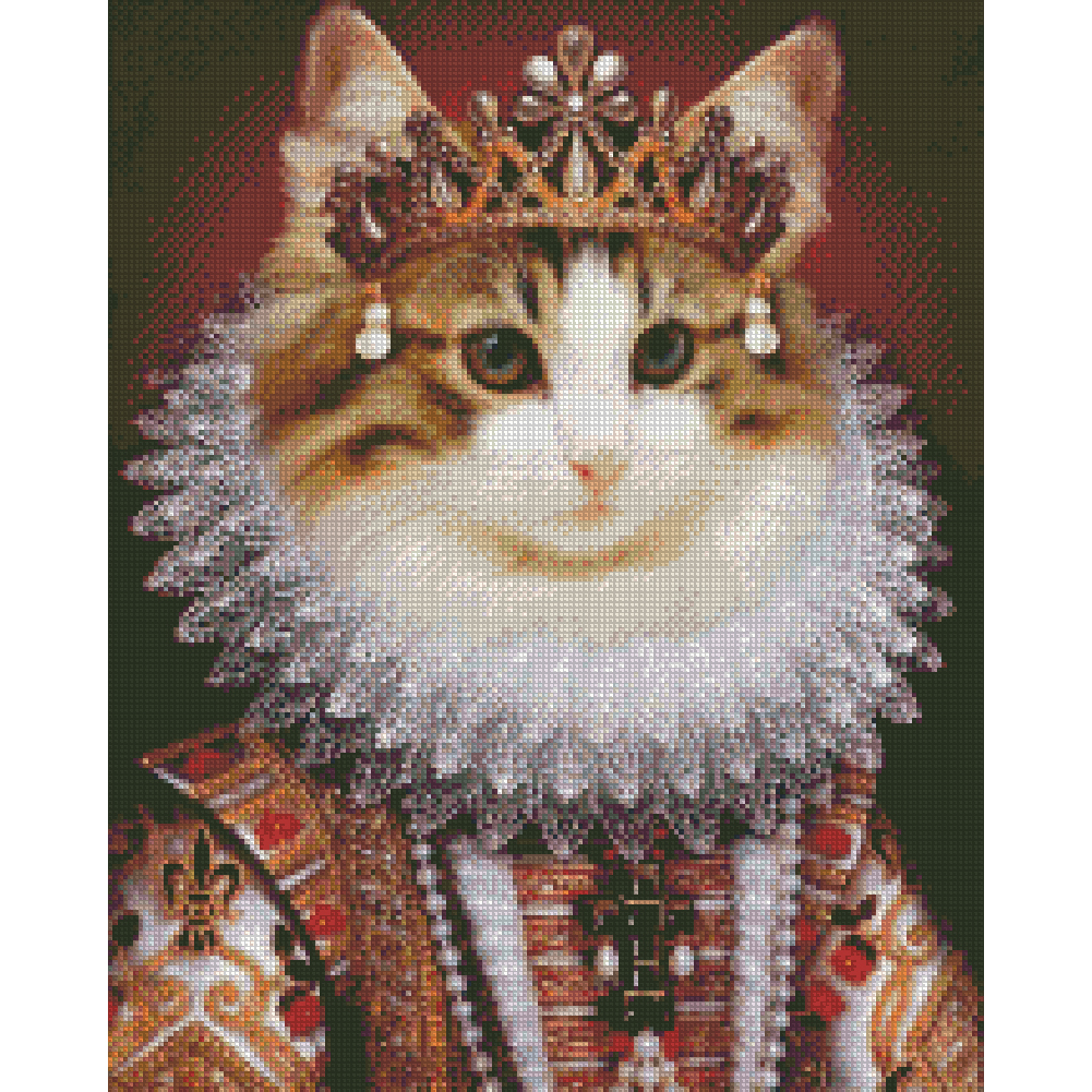 

Cat - 11CT Stamped Cross Stitch - 40*50CM, 501 Original