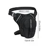Motorcycle Drop Leg Bag Hip Bum Motorcycle Bag for Cycling Riding (Black)